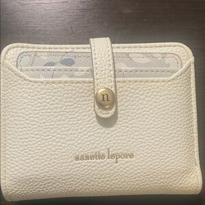 Nanette Lepore Ivory Textured Wallet